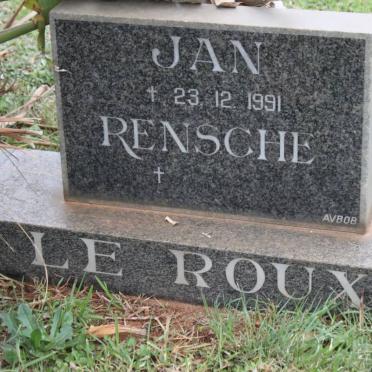 ROUX Jan, le -1991 &amp; Rensche