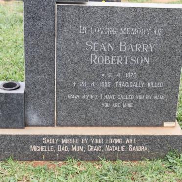 ROBERTSON Sean Barry 1973-1995