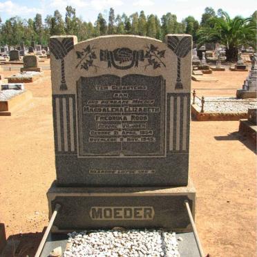 ROOS Magdalena Elizabeth Fredrika nee VILJOEN 1854-1945