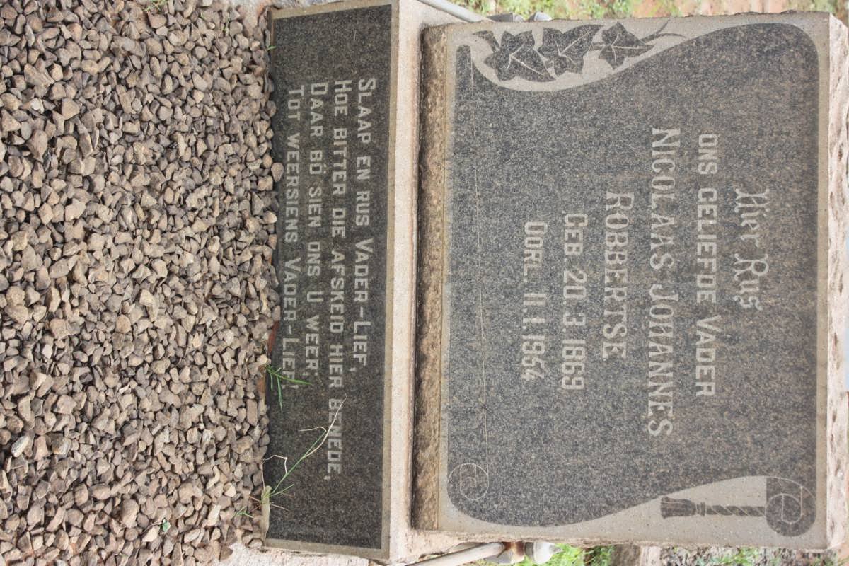 ROBBERTSE Nicolaas Johannes 1869-1954