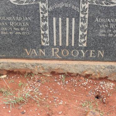 ROOYEN Coenraad Jan, van 1877-1953 &amp; Adriana Maria 1880-1966