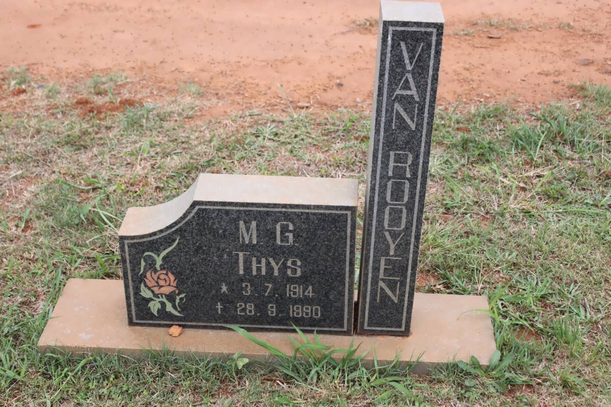 ROOYEN M.G., van 1914-1990