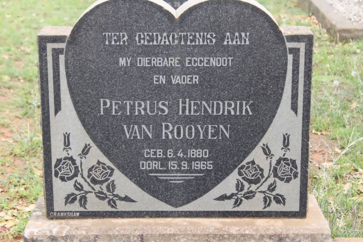 ROOYEN Petrus Hendrik, van 1880-1965