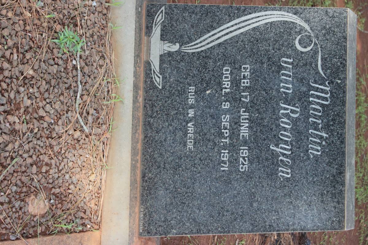 ROOYEN Martin, van 1925-1971