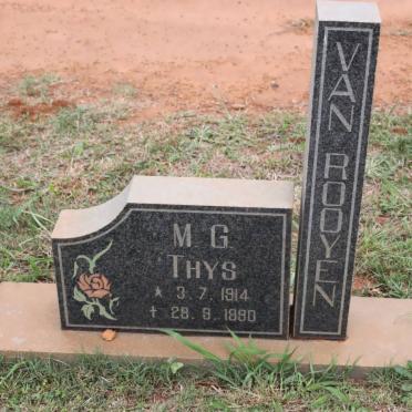 ROOYEN M.G., van 1914-1990