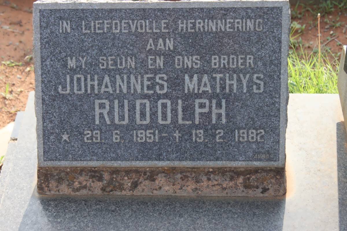 RUDOLPH Johannes Mathys 1952-1982