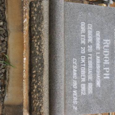 RUDOLPH Heila Aletta nee LABUSCHAGNE 1866-1962