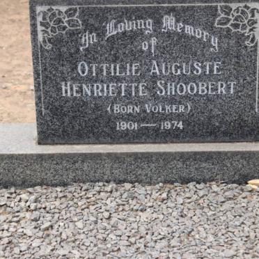 SHOOBERT Ottilie Auguste Henriette nee VOLKER 1901-1974