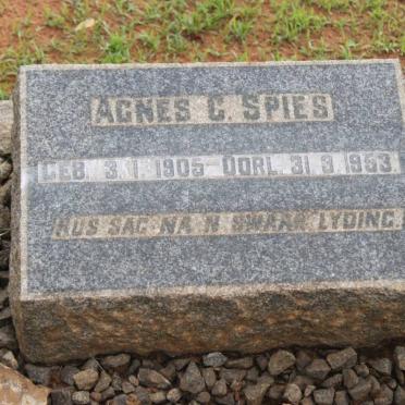 SPIES Agnes C. 1905-1953