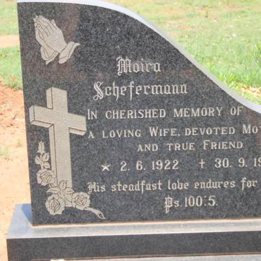 SCHEFERMANN Moira 1922-1974