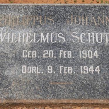 SCHUTTE Philippus Johannes Wilhelmus 1904-1944