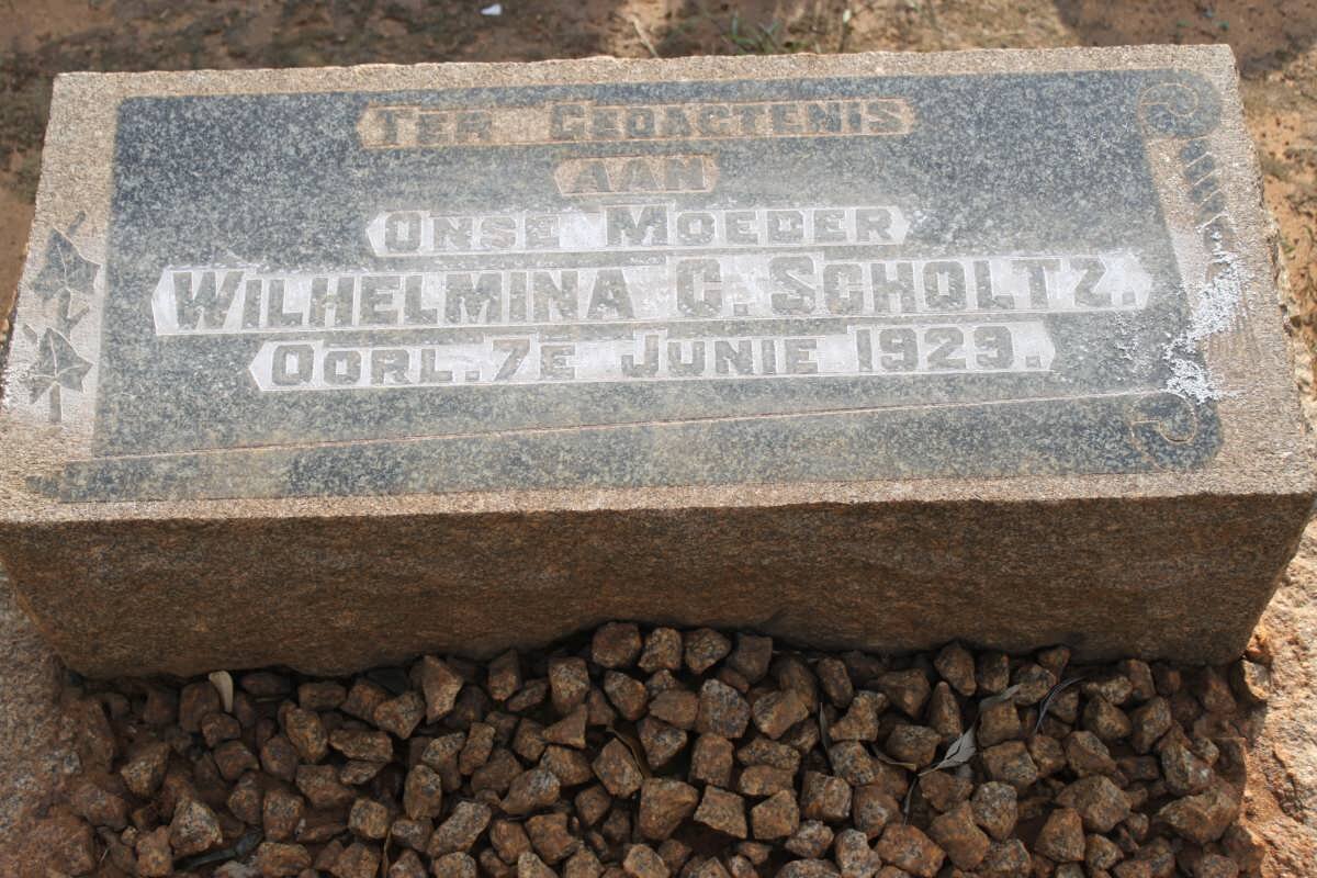 SCHOLTZ Wilhelmina C. -1929