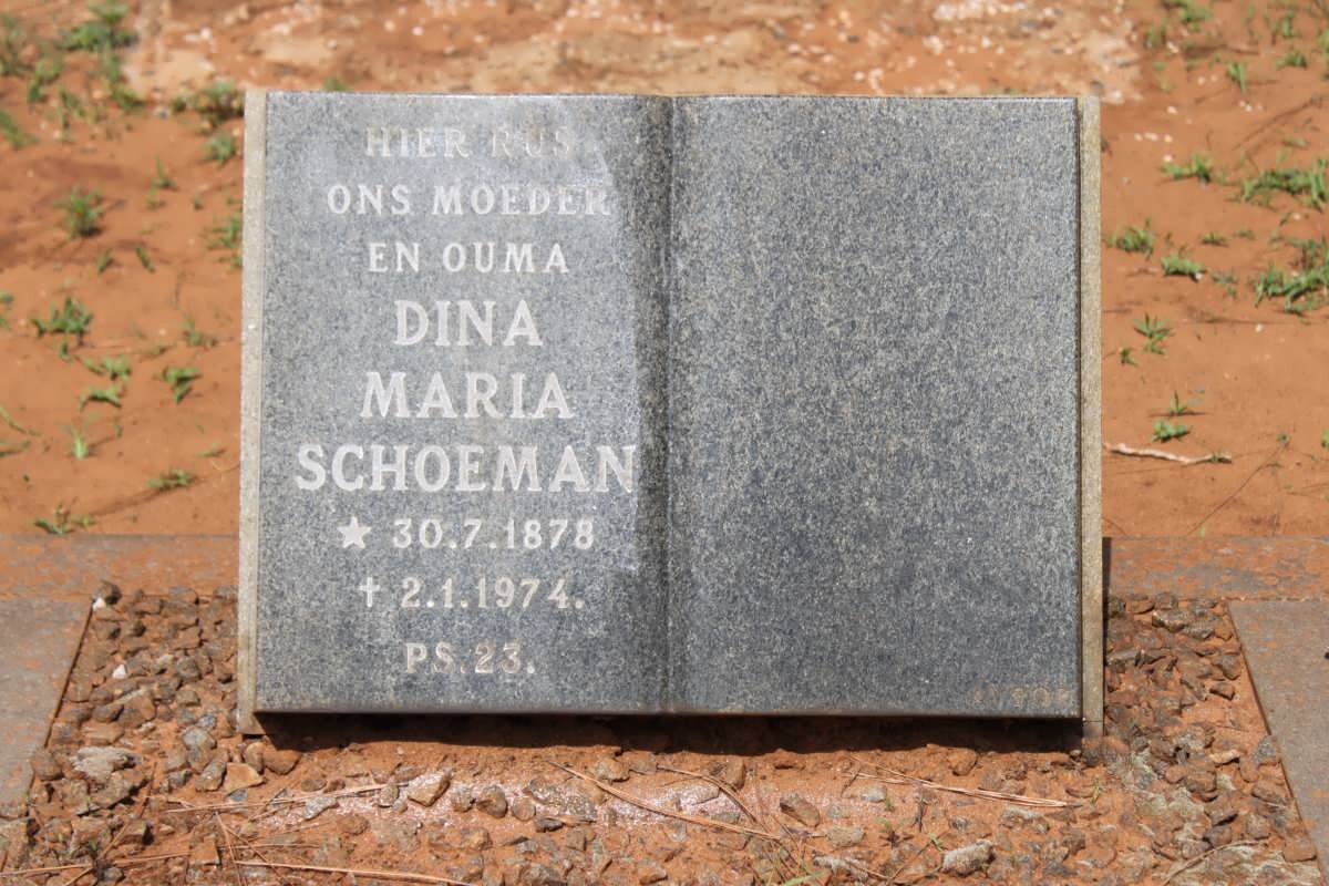 SCHOEMAN Dina Maria 1878-1974