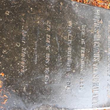 SCHALKWYK Andries Jacobus, van 1827-1904