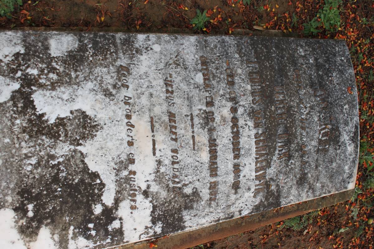 SCHALKWYK Ockert Dirk Jacobus, van 1859-1903