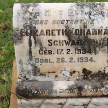 SCHWAB Elizabeth Johanna 1934-1934
