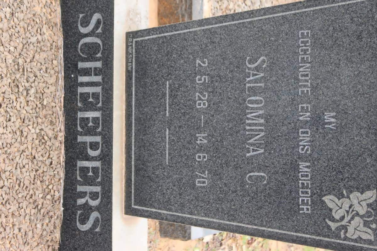 SCHEEPERS Salomina C. 1928-1970