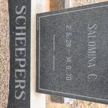 SCHEEPERS Salomina C. 1928-1970