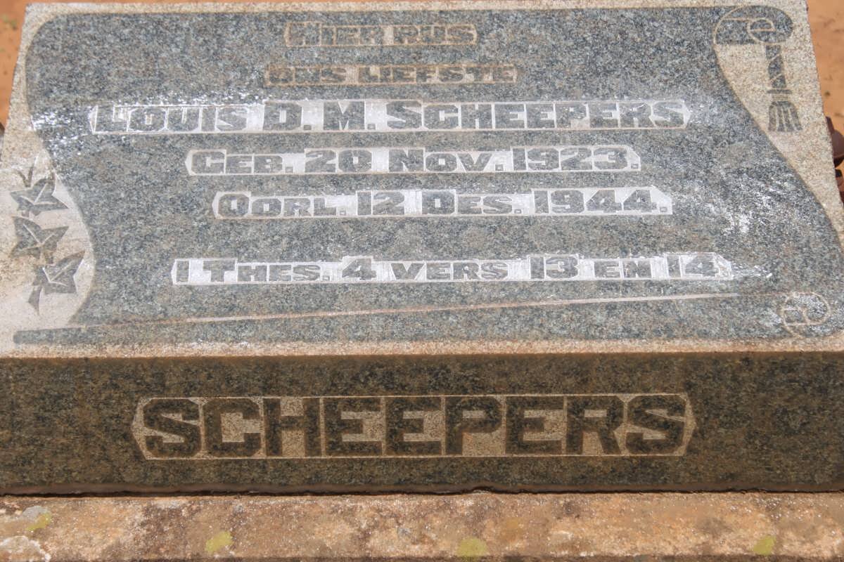 SCHEEPERS Louis D.M. 1923-1944