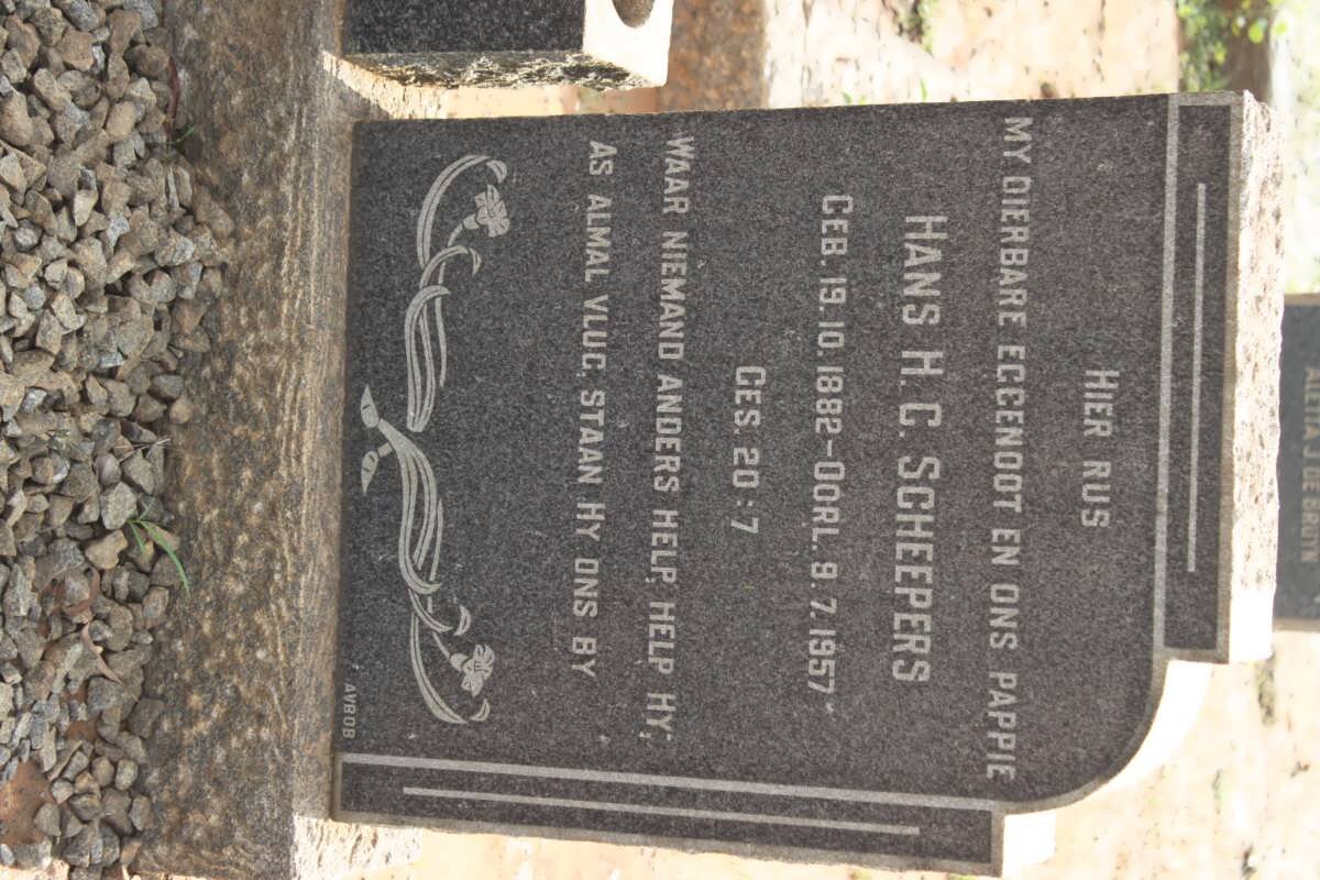 SCHEEPERS Hans H.C. 1882-1957