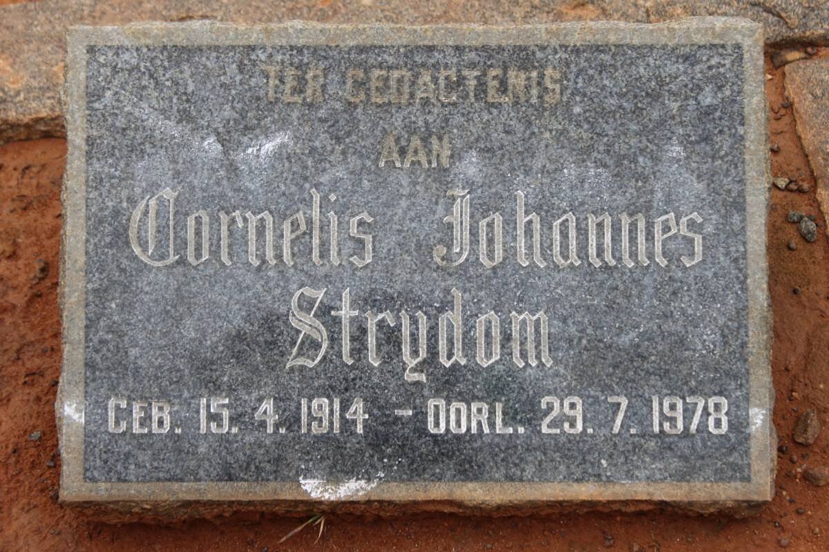 STRYDOM Cornelis Johannes 1914-1978