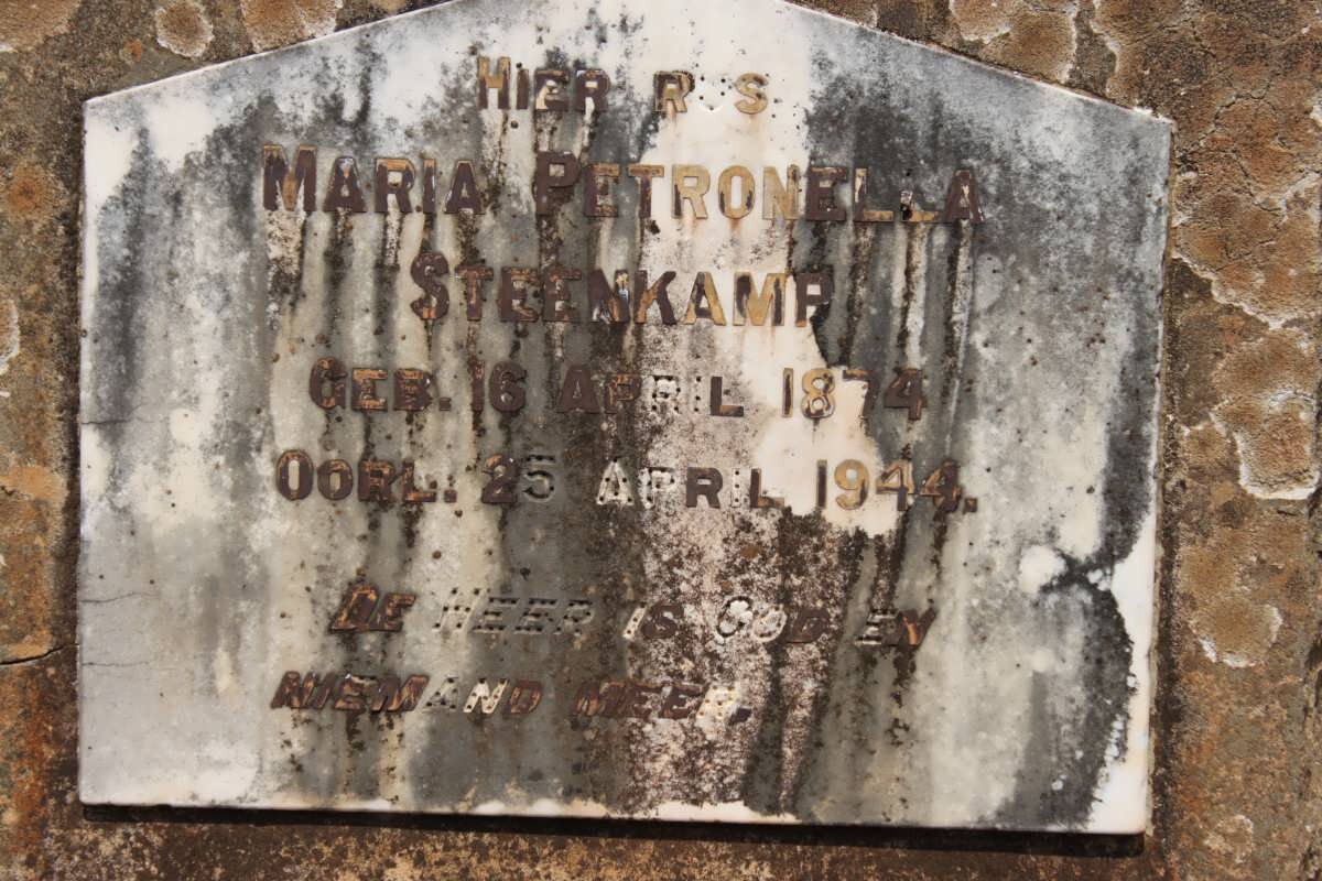 STEENKAMP Maria Petronella 1874-1944