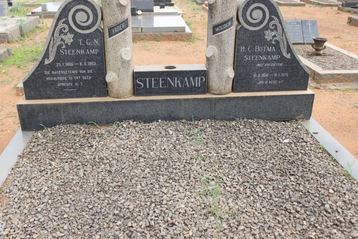 STEENKAMP T.G.N. 1888-1983 &amp; H.C. Botma POTGIETER 1896-1975
