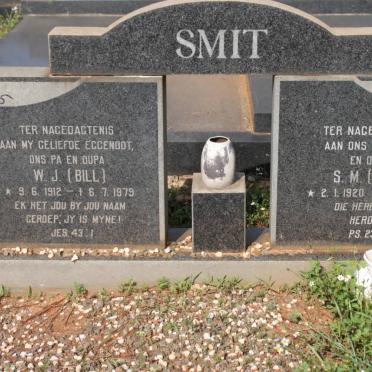 SMIT W.J. 1912-1979 &amp; S.M. 1920-2001