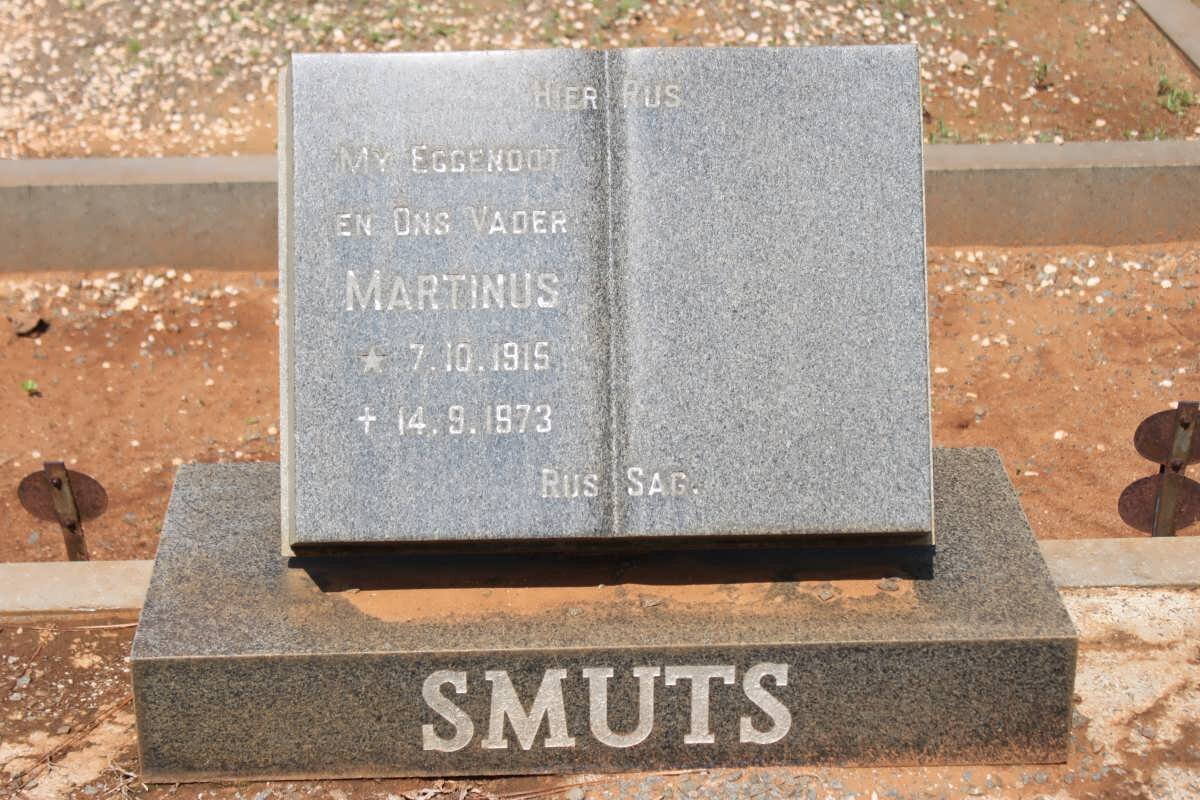 SMUTS Martinus 1915-1973