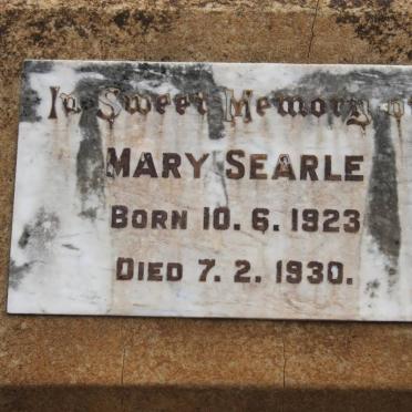 SEARLE Mary 1923-1930