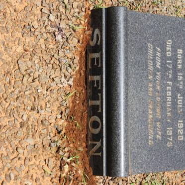 SEFTON Everil Charles John 1920-1975