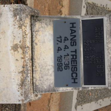 TREISCH Erna 1903 1967 :: TREISCH Hans 1936-1992