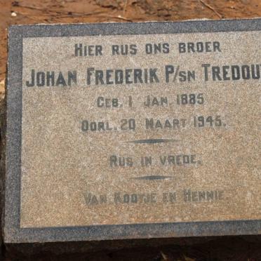 TREDOUX Johan Frederik 1885-1945