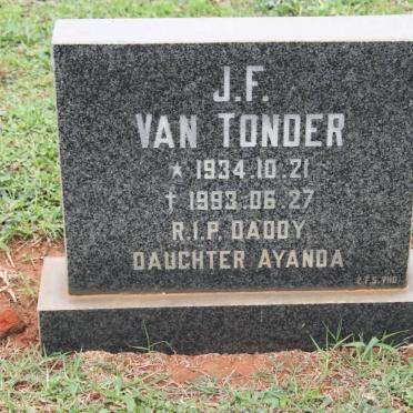 TONDER J.F., van 1934-1993