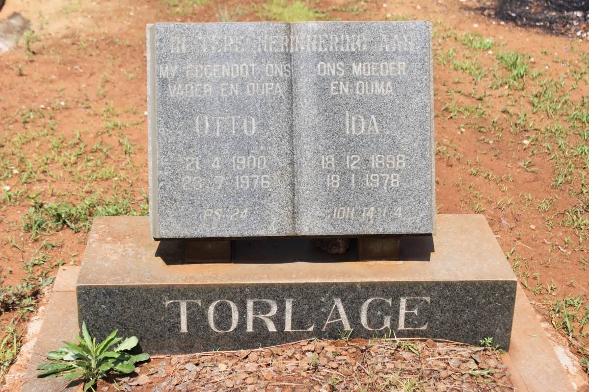 TORLAGE Otto 1900-1976 &amp; Ida 1898-1978