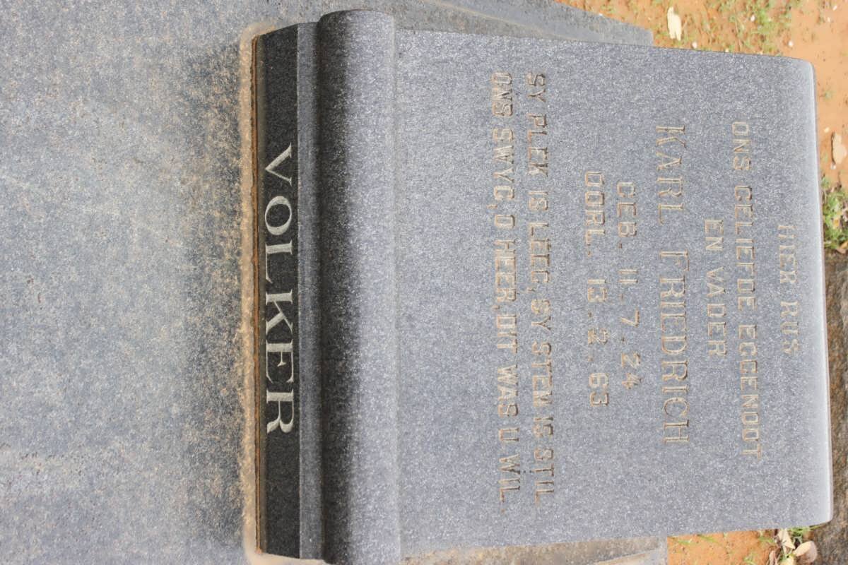 VOLKER Karl Friedrich 1924-1963