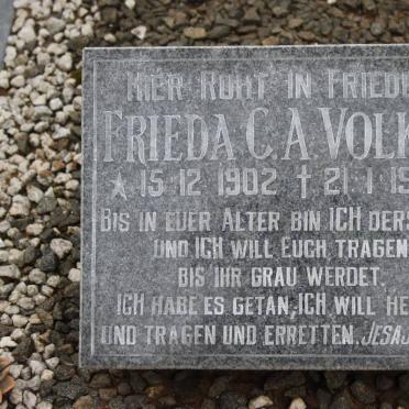 VOLKER Frieda C.A. 1902-1999