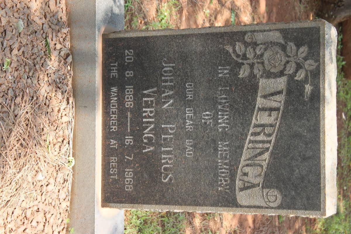 VERINGA Johan Petrus 1886-1968