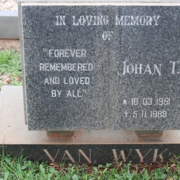 WYK Johan T., van 1951-1989