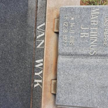 WYK Marthinus J.R, van 1915-1977