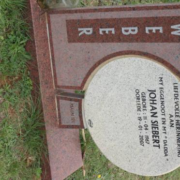 WEBER Johan Siebert 1967-2007