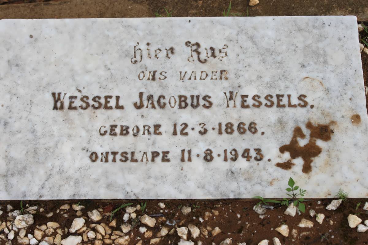 WESSELS Wessel Jacobus 1866-1943