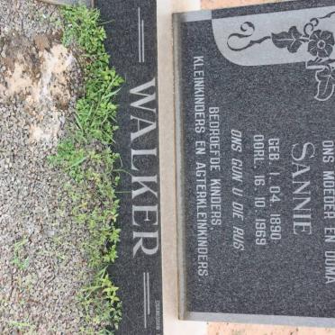 WALKER Sannie 1890-1969