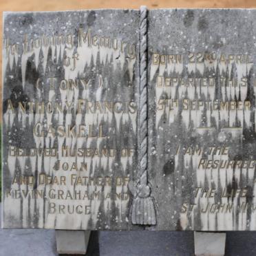 GASKELL Anthony Francis 1928-1973