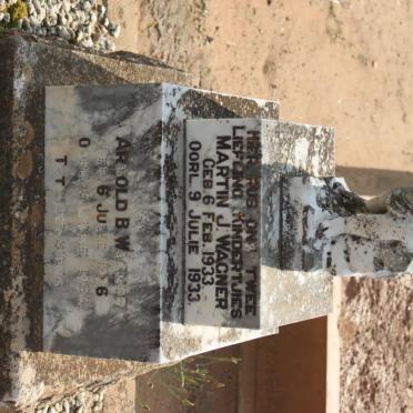 WAGNER Martin J. 1933-1933 :: WAGNER Arnold B. 1936-1936