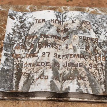 ZYL Anna Christina,van 1887-1946