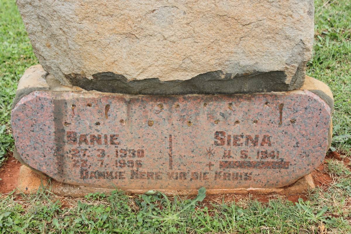 ? Danie 1930-1996 &amp; Siena 1941-