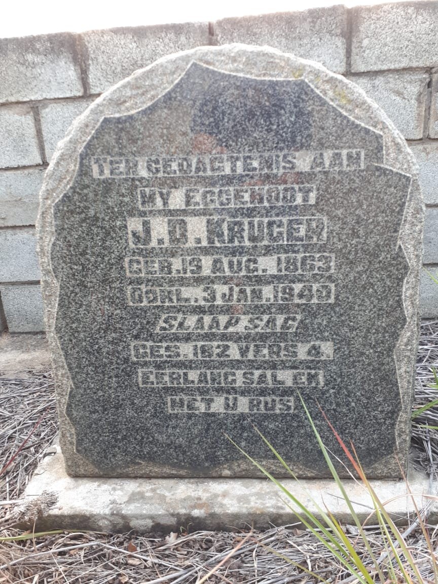 KRUGER J.D. 1863-1940