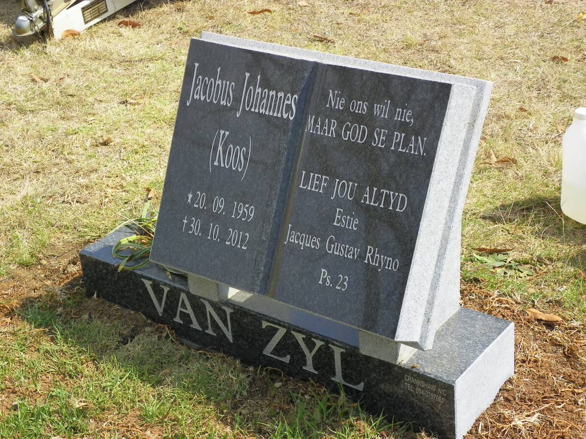 ZYL Jacobus Johannes, van 1959-2012