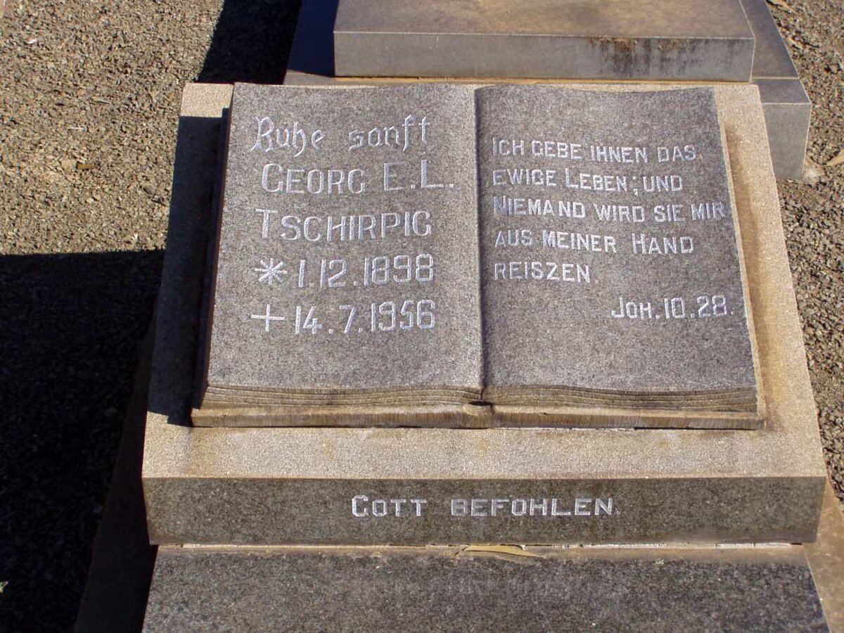 TSCHIRPIG Georg E.L. 1898-1956